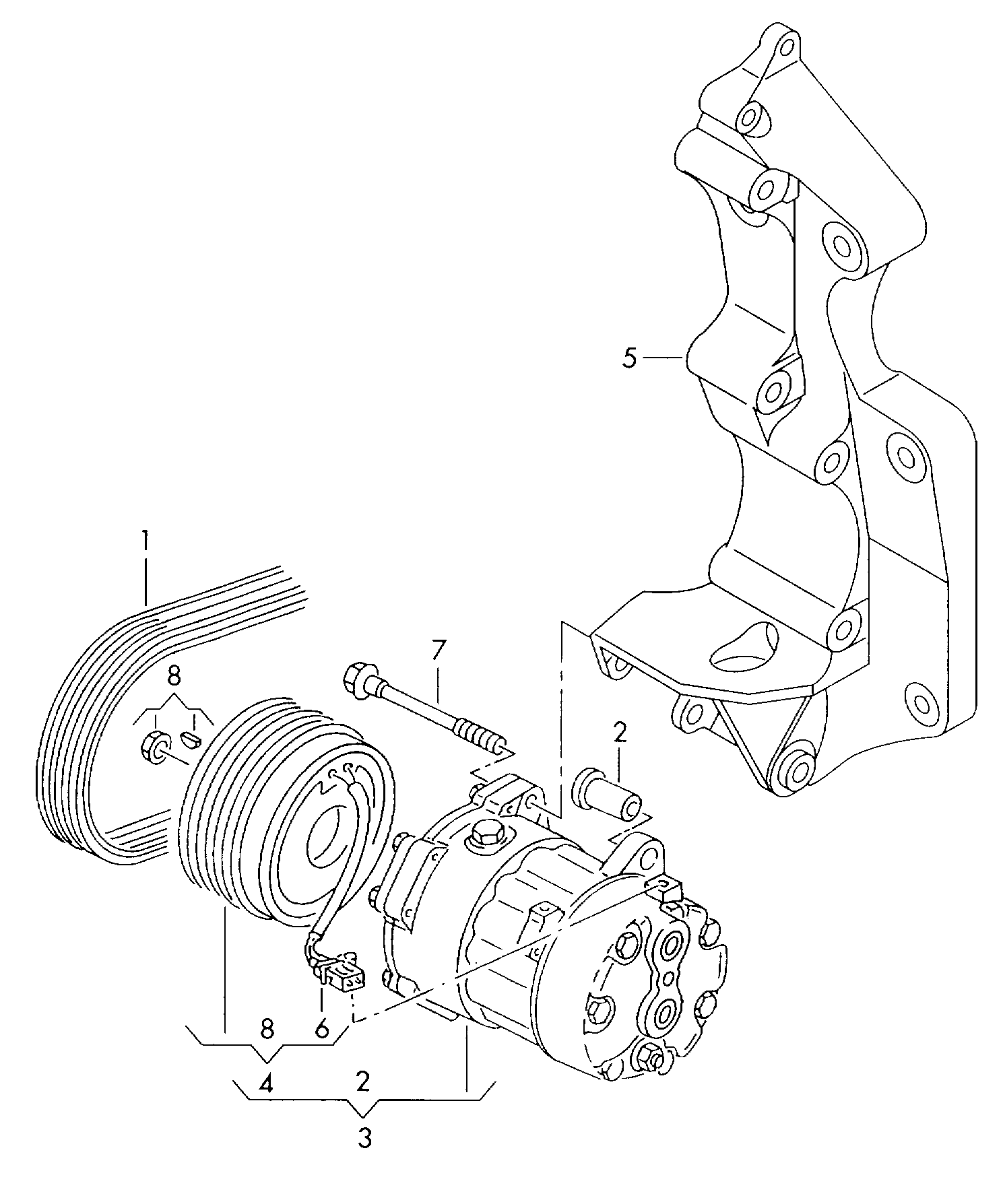 AUDI 7M3 820 803 B - Compressore, Climatizzatore autozon.pro