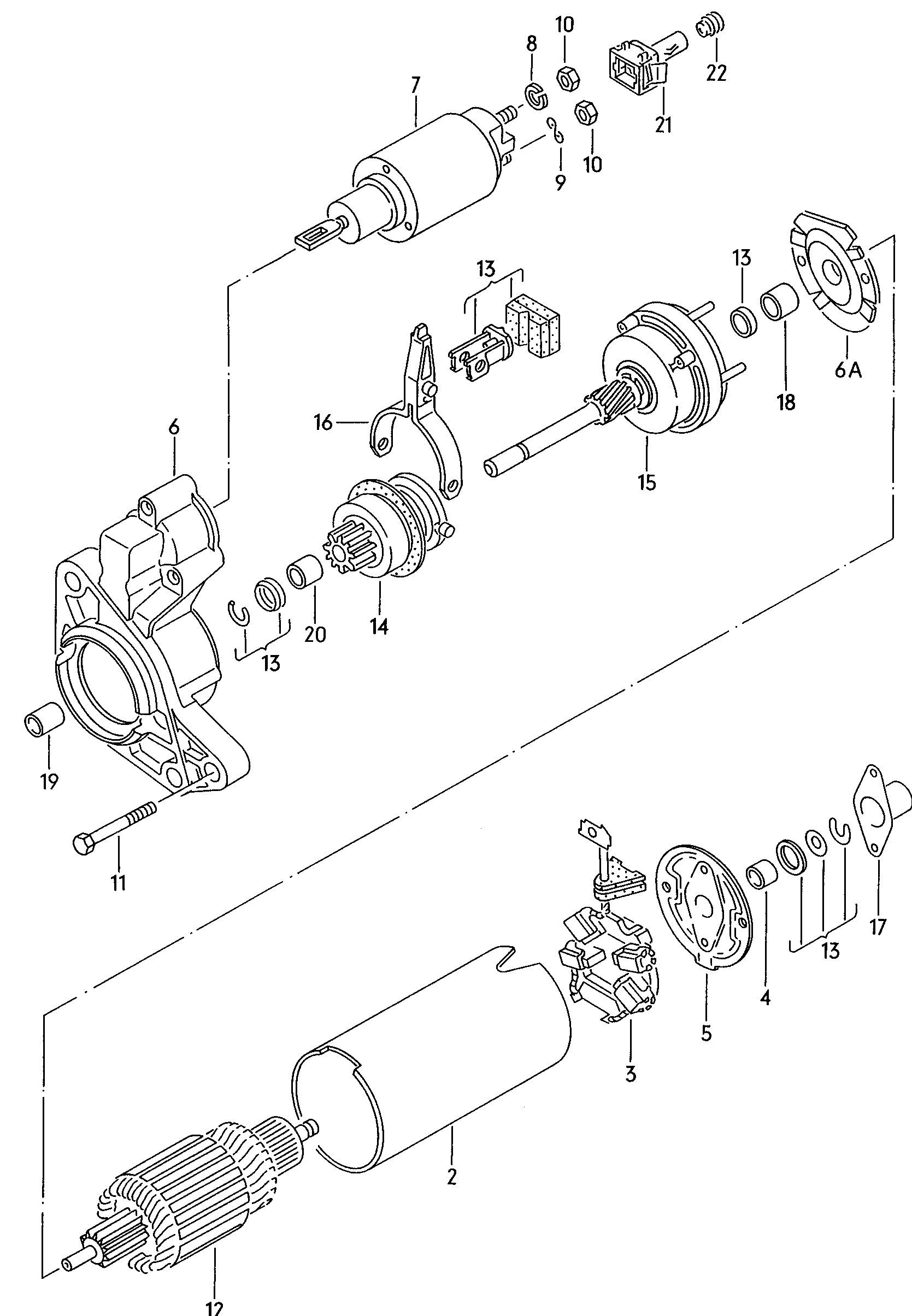 Seat 020 911 023 F - Motorino d'avviamento autozon.pro