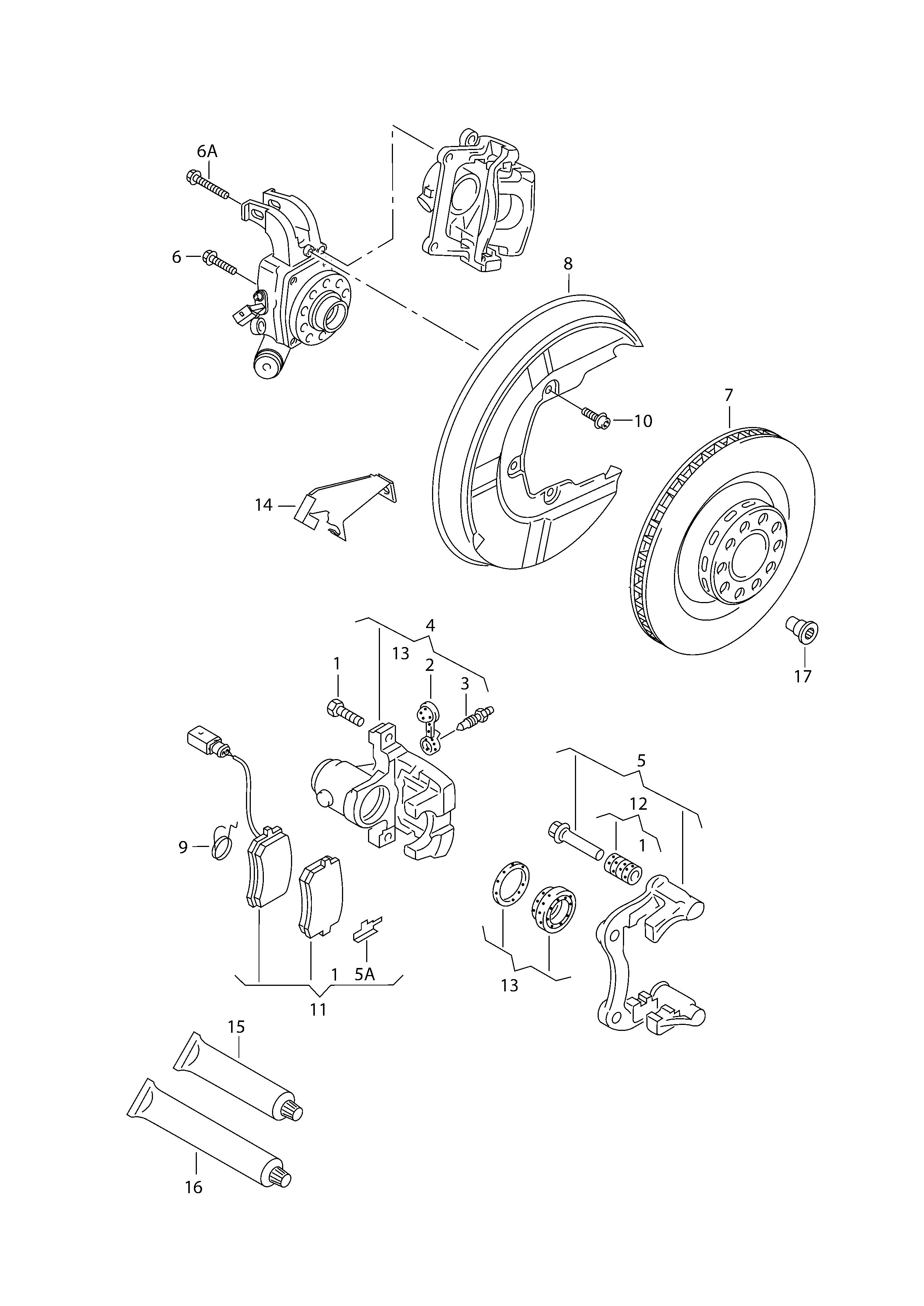 VAG 7H0 615 423 A - Pinza freno autozon.pro