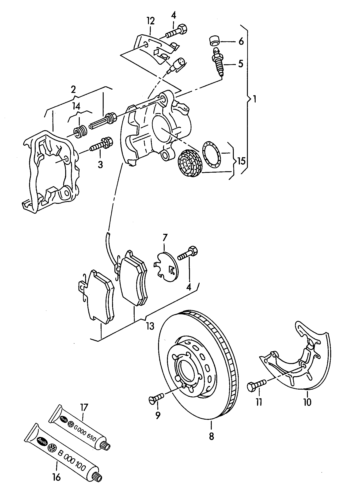 Seat 357 698 151 C - Kit pastiglie freno, Freno a disco autozon.pro