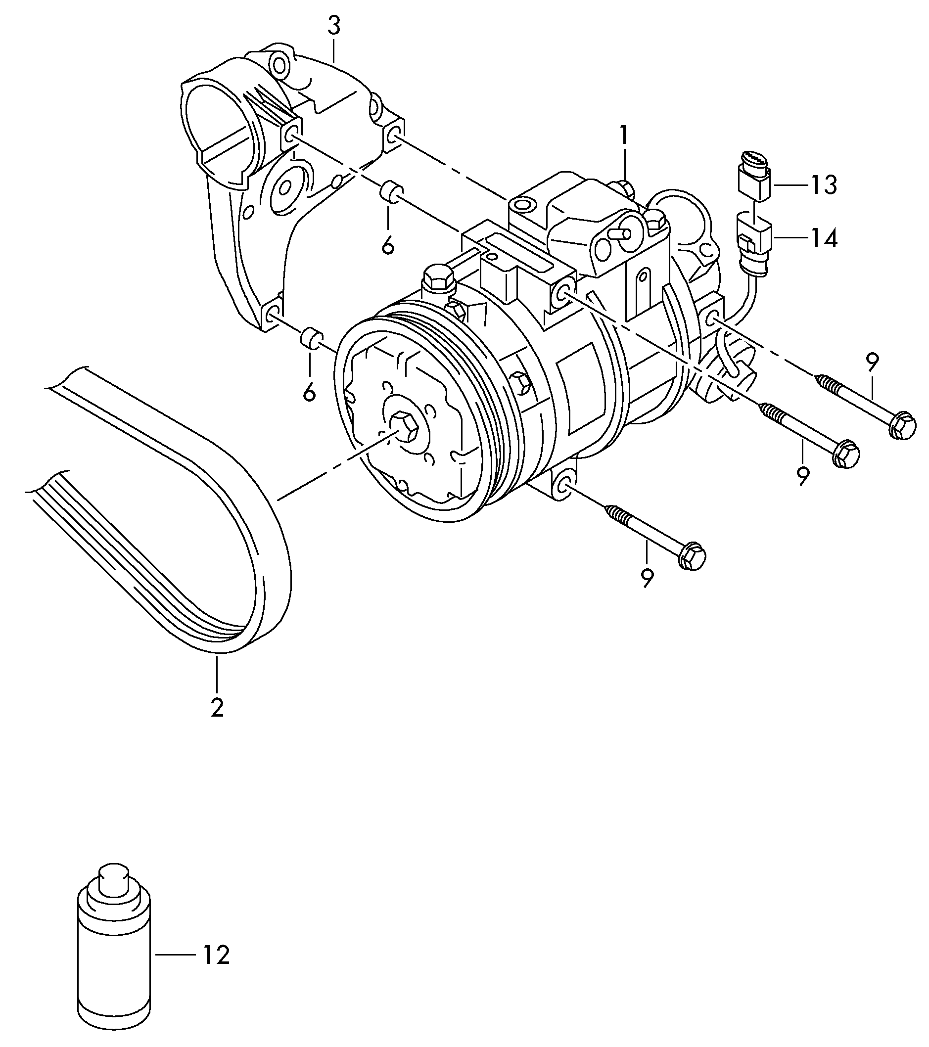 AUDI 6Q0 820 808 F - Compressore, Climatizzatore autozon.pro