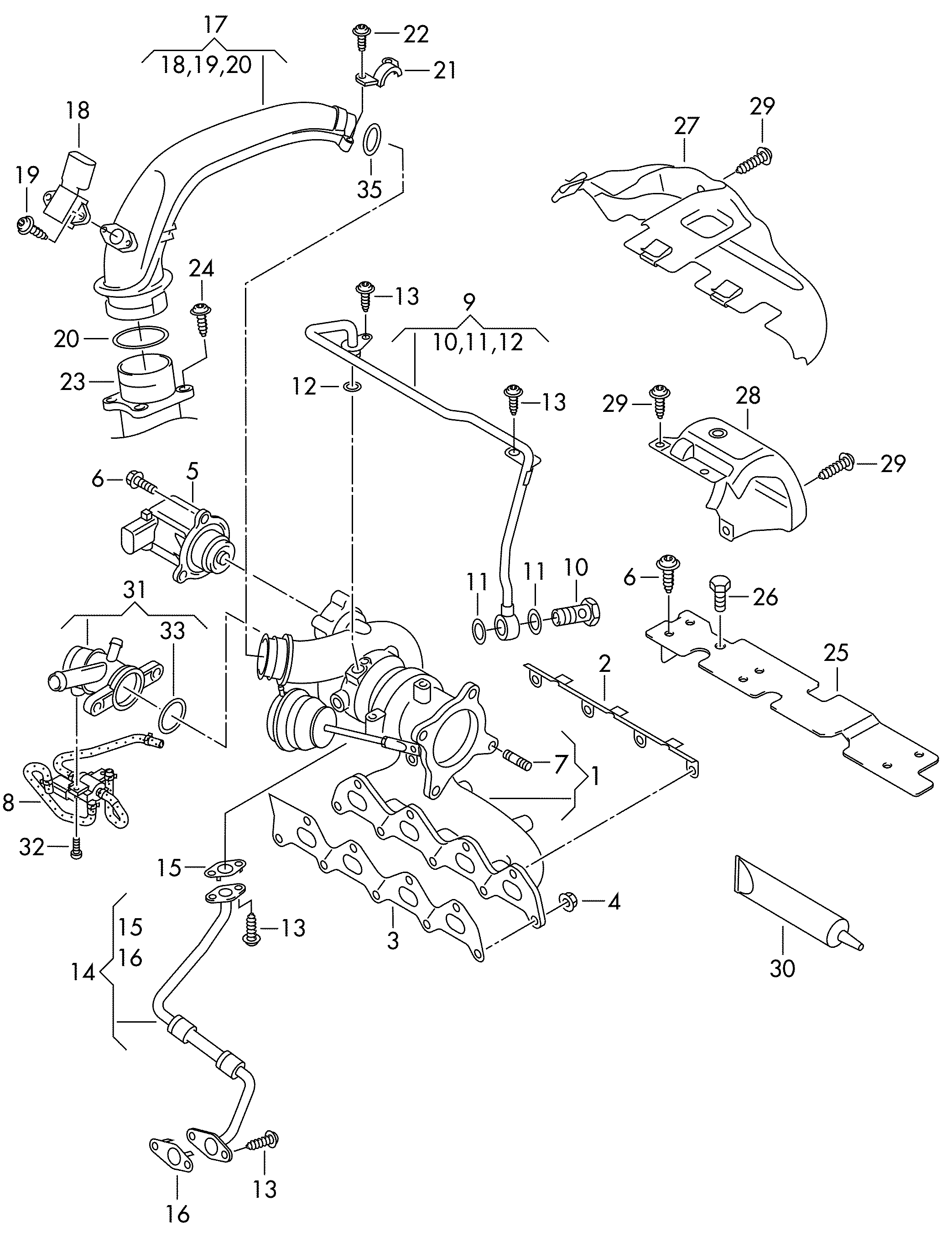 VAG 03C145702L* - Turbocompressore, Sovralimentazione autozon.pro