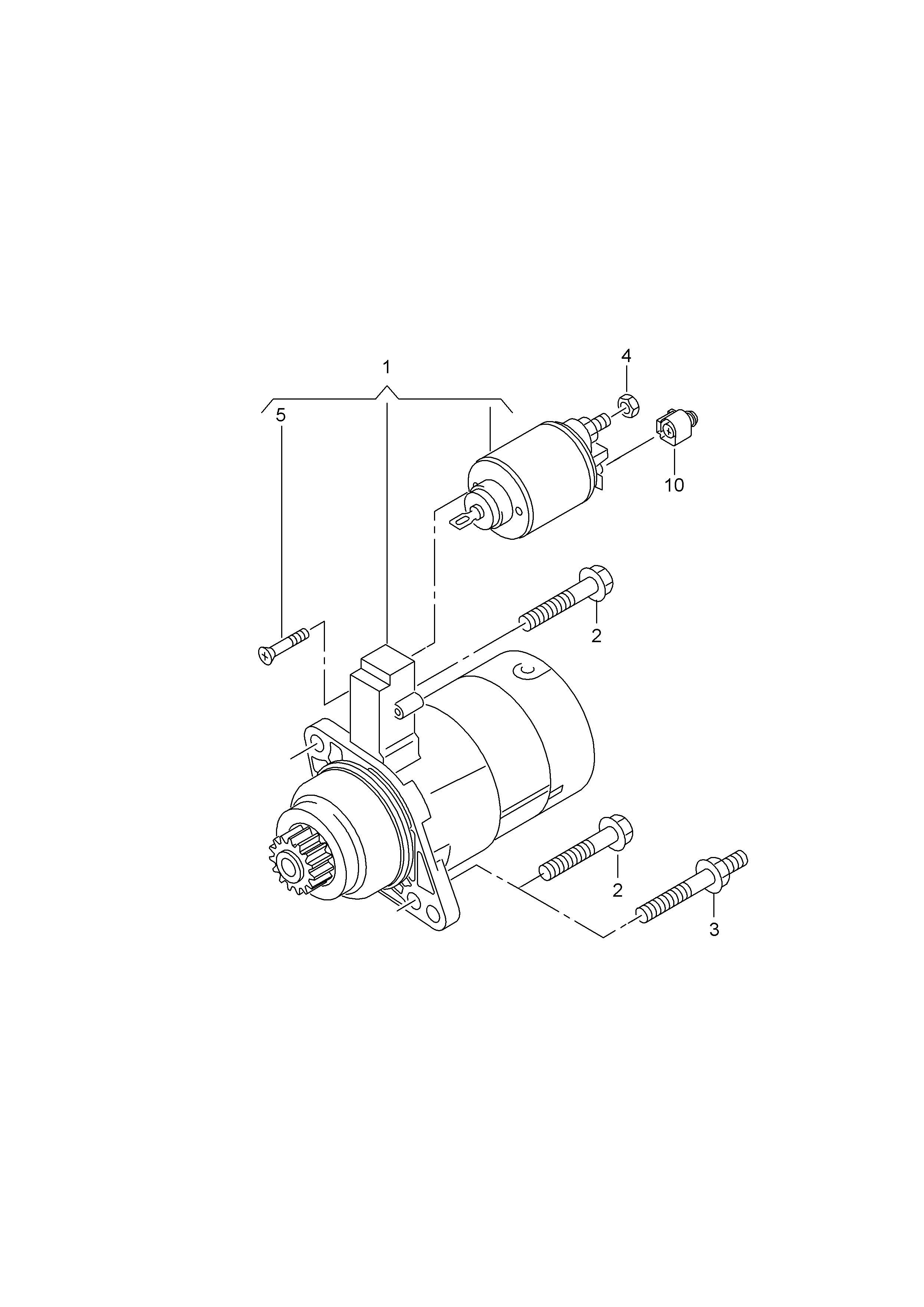 VW 02Z911024L - Motorino d'avviamento autozon.pro