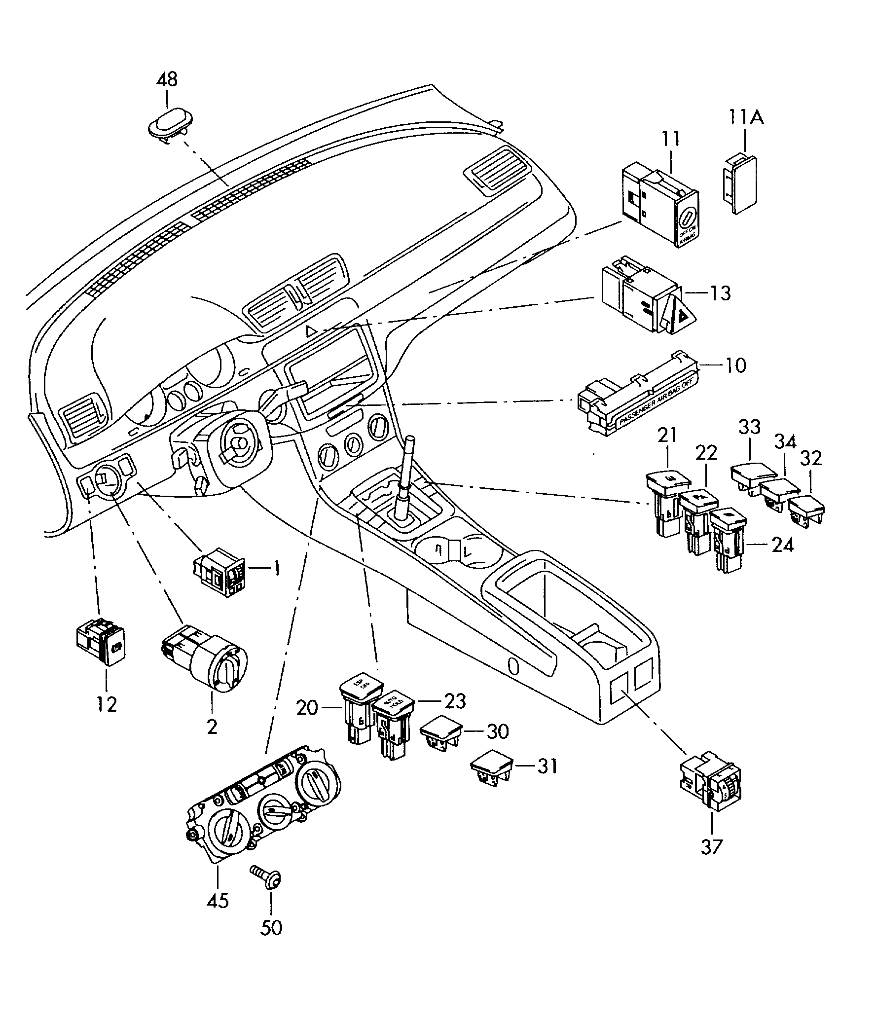 VAG 1K0 941 431 N - Interruttore, Faro principale autozon.pro