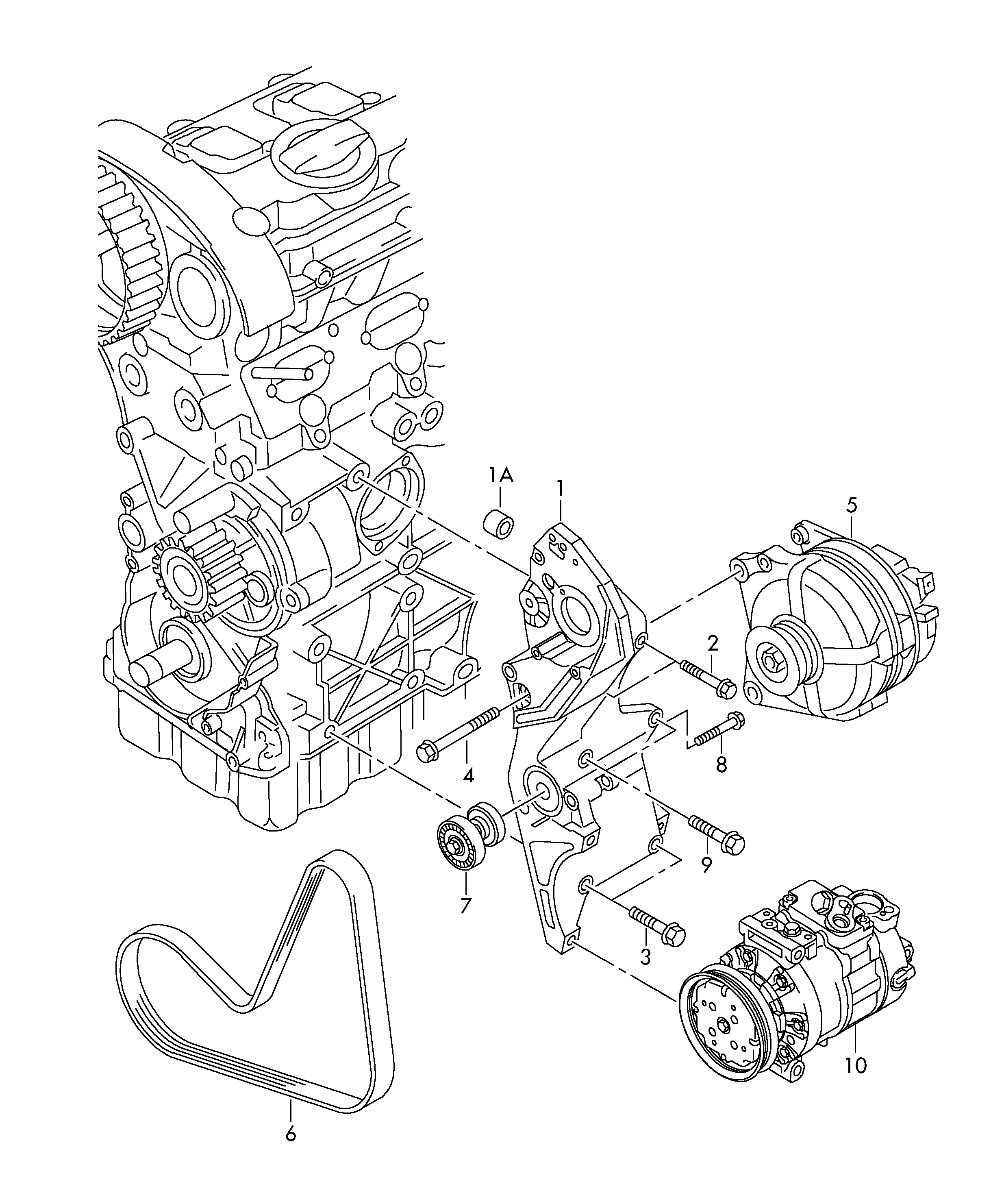 VW 038 903 315 AP - Tendicinghia, Cinghia Poly-V autozon.pro