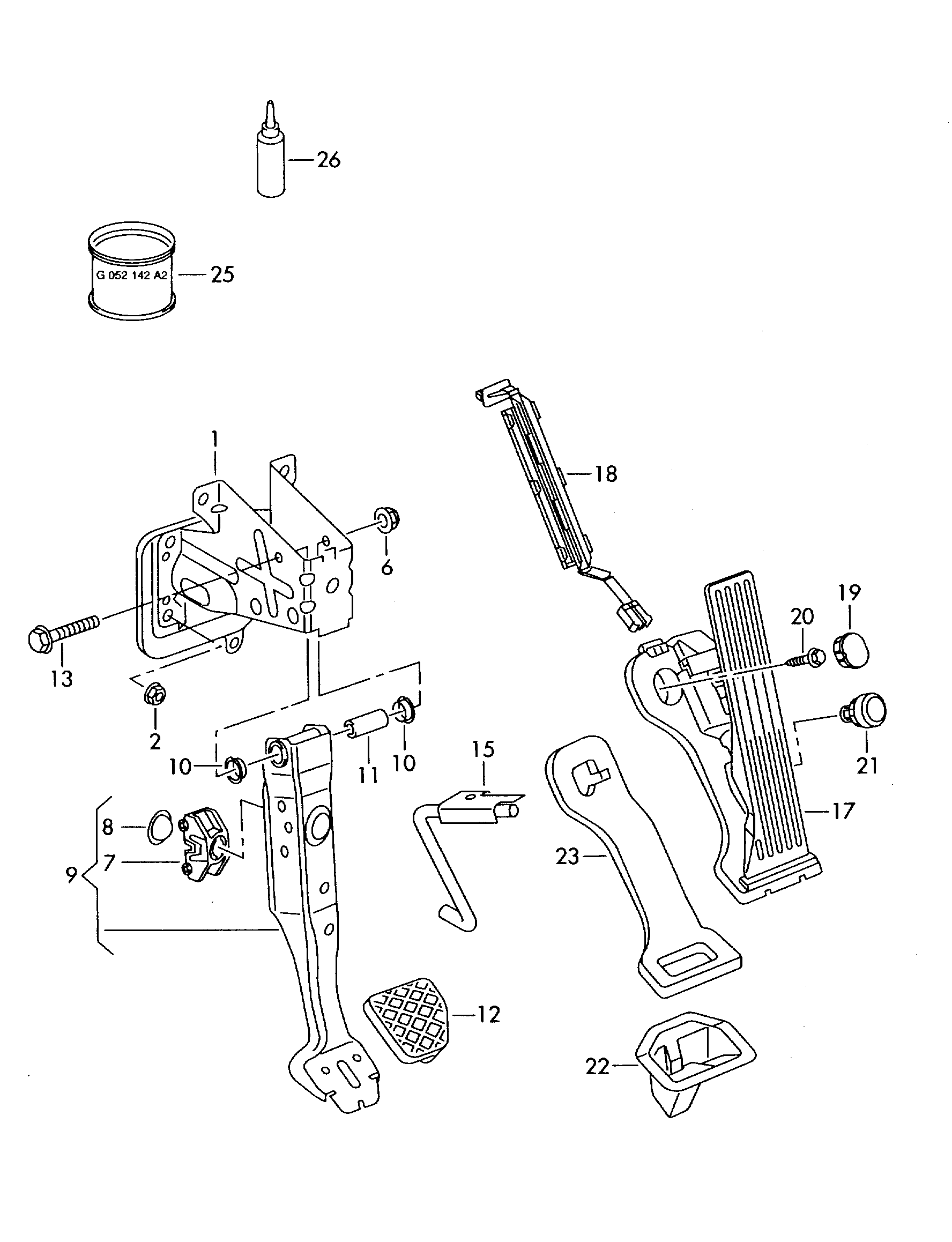 AUDI 1K1 723 503 AJ - Kit pedale acceleratore autozon.pro