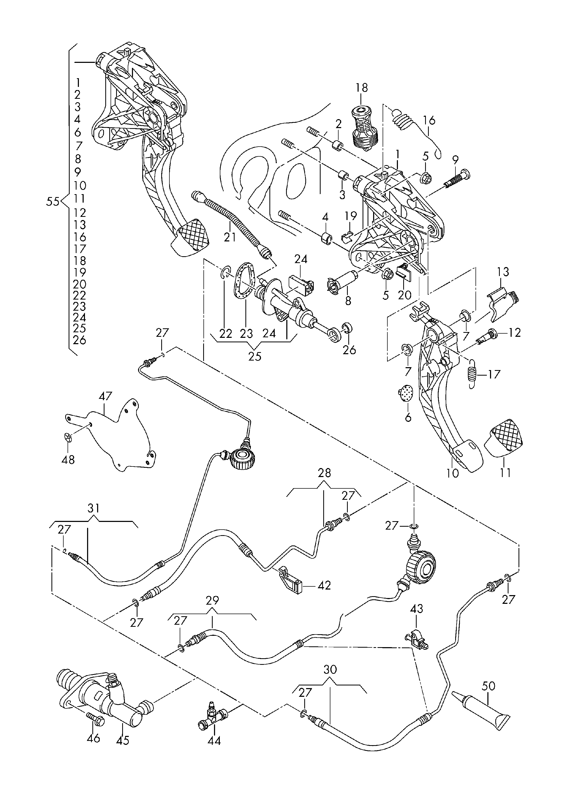 AUDI 5Q0721261 - Cilindro secondario, Frizione autozon.pro