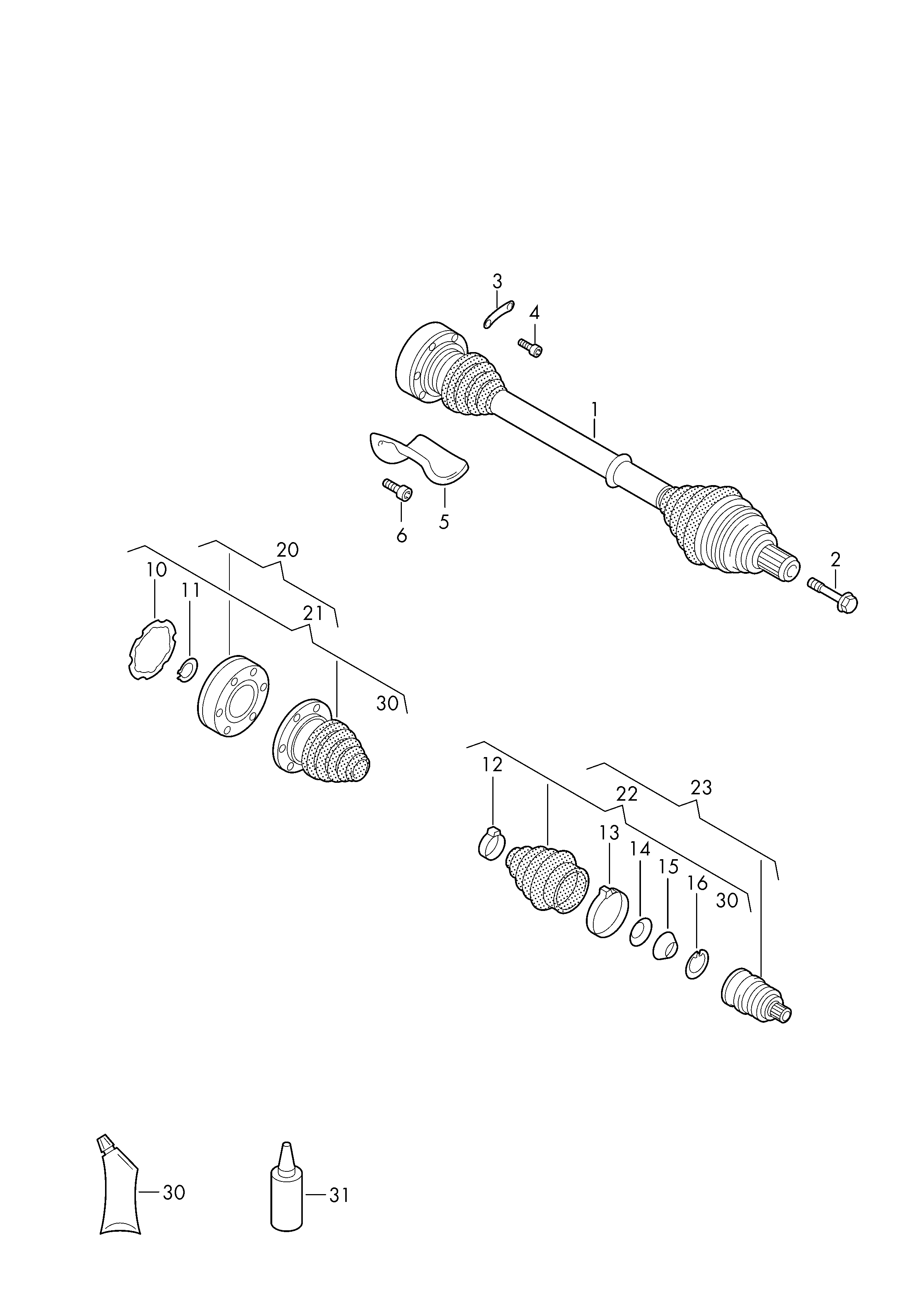 Alfa Romeo 431498103CX - Kit giunti, Semiasse autozon.pro