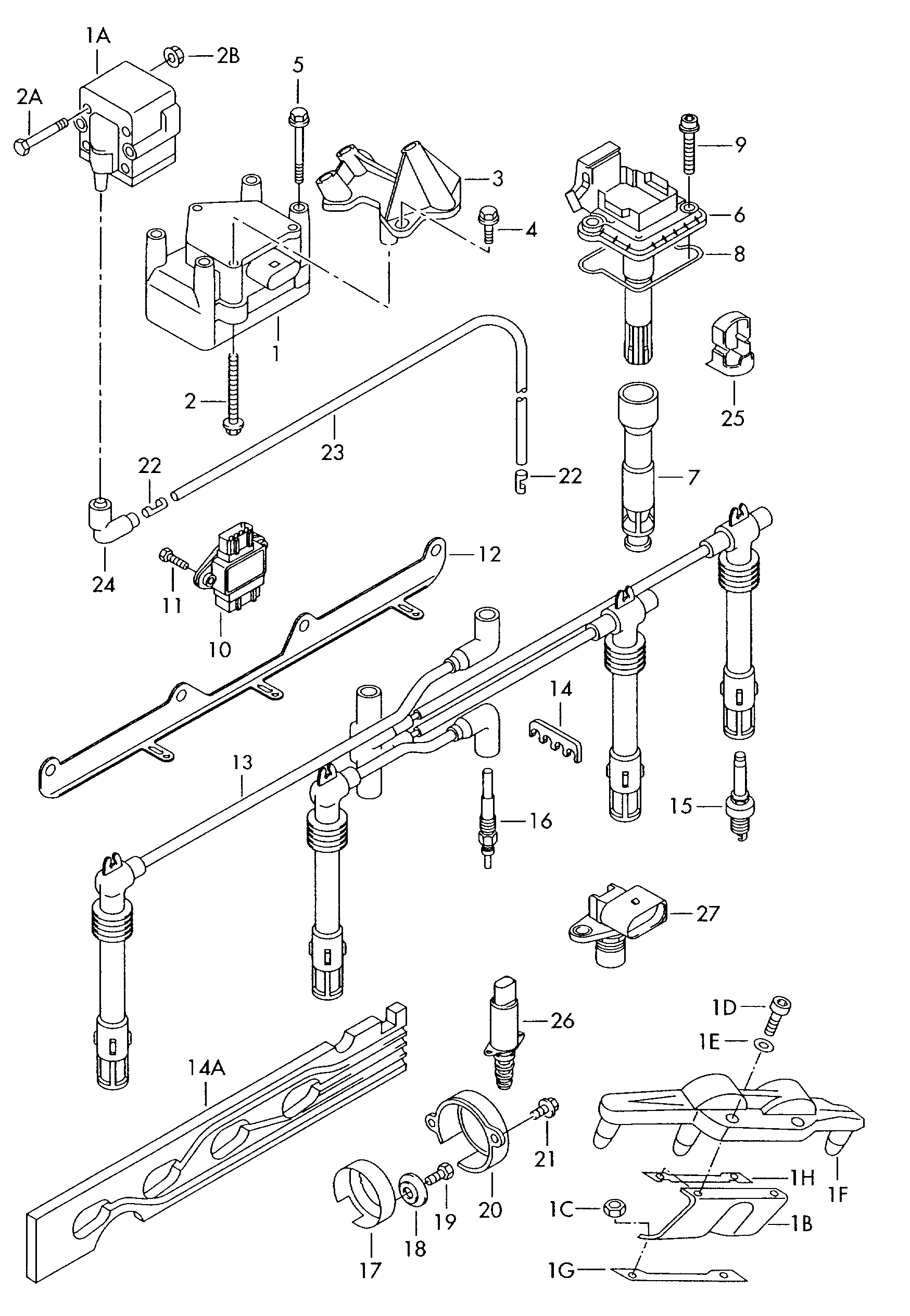 VW 06A 905 161 C - Sensore, Posizione albero a camme autozon.pro