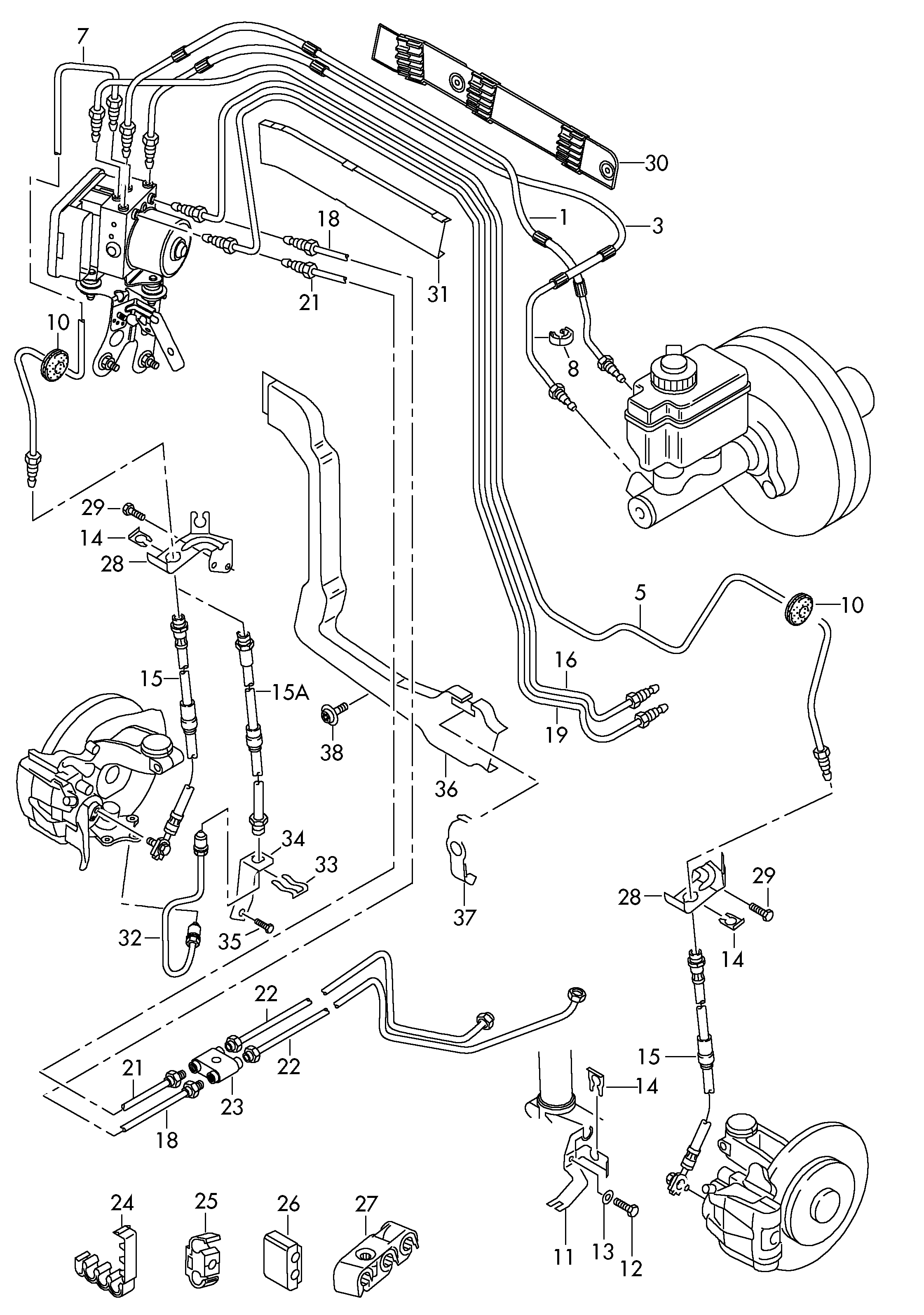 VAG 5C0 611 701 - Flessibile del freno autozon.pro