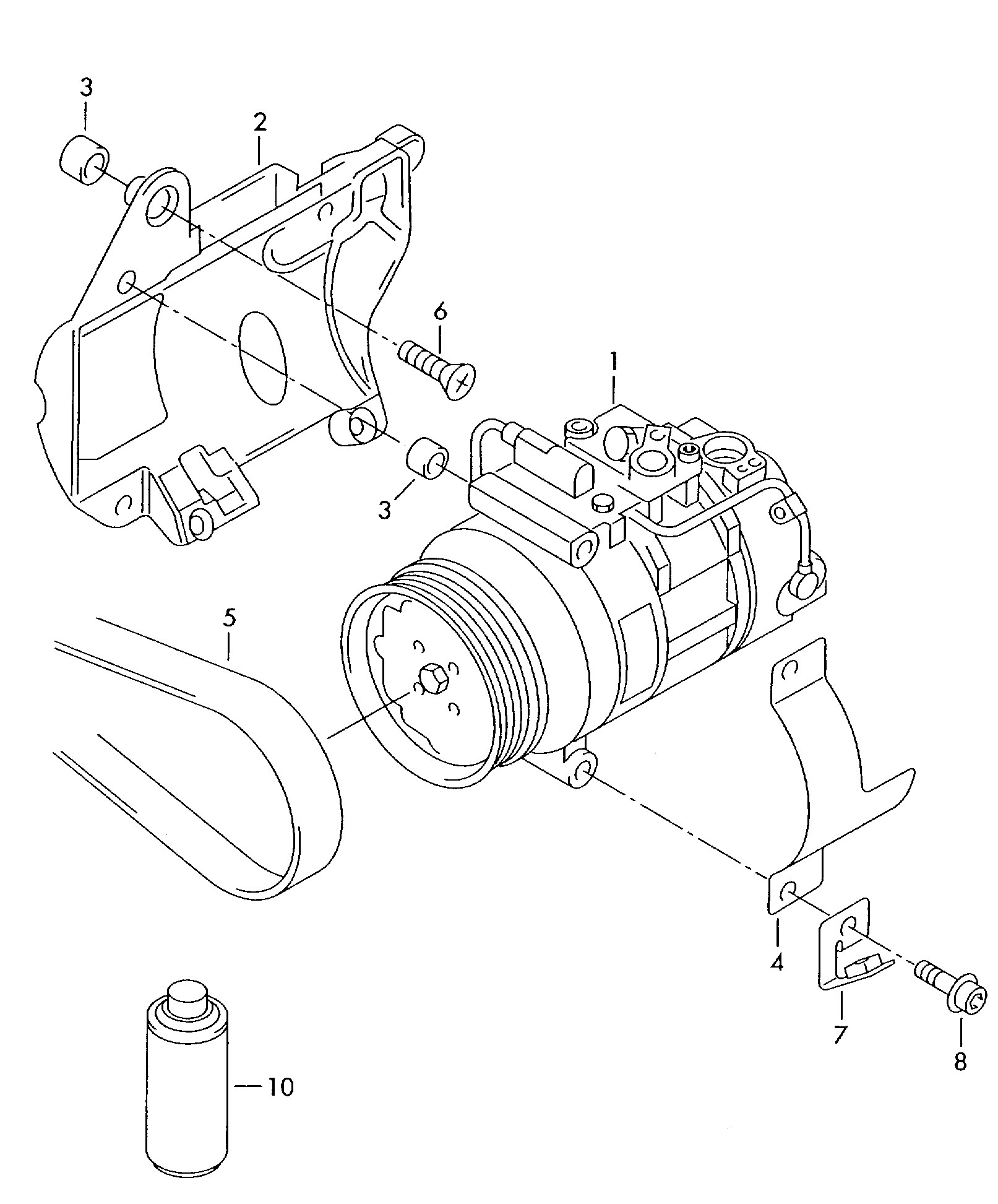 VAG 3D0820803T - Compressore, Climatizzatore autozon.pro