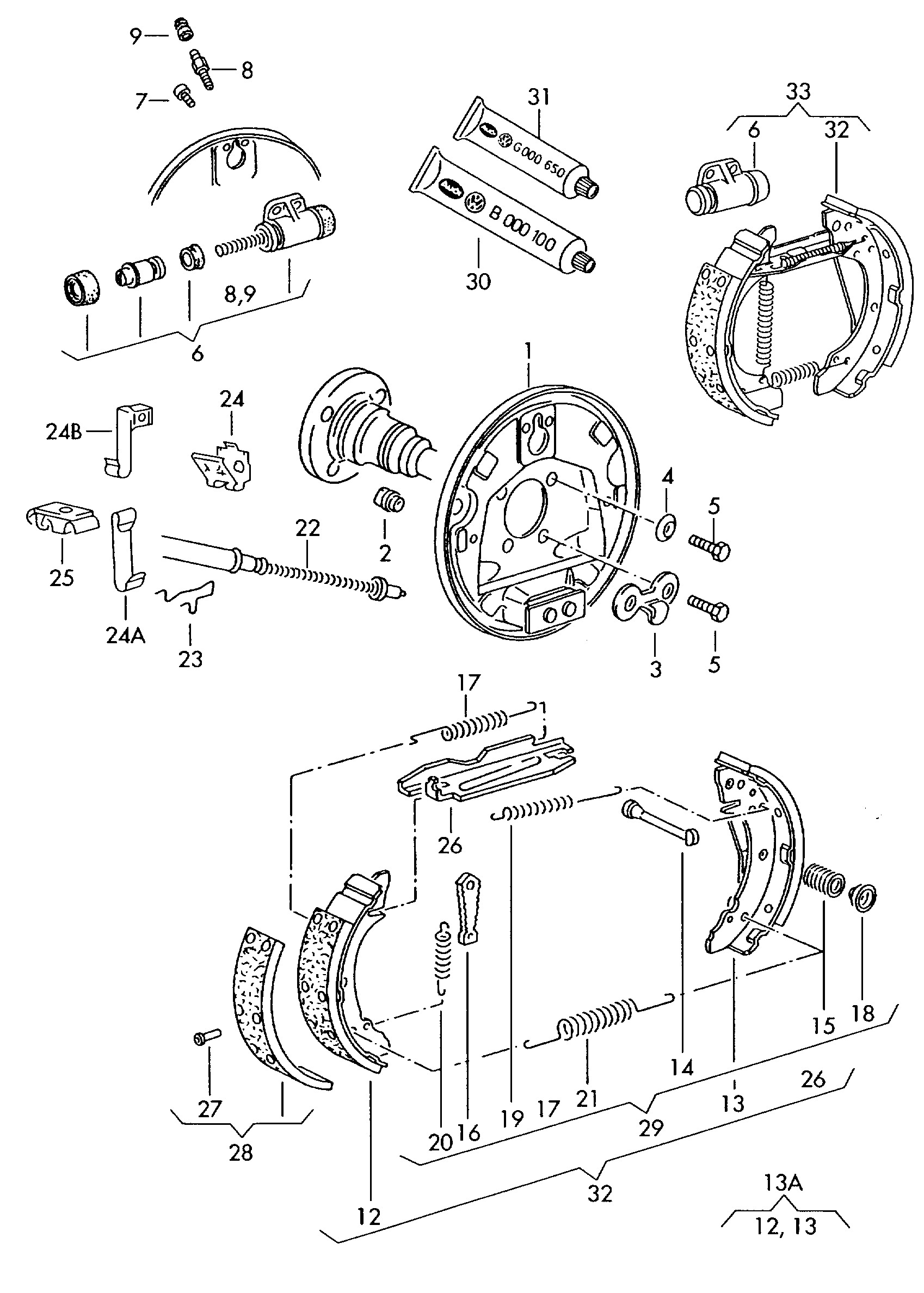 VW 191 609 527 - Ganascia freno autozon.pro