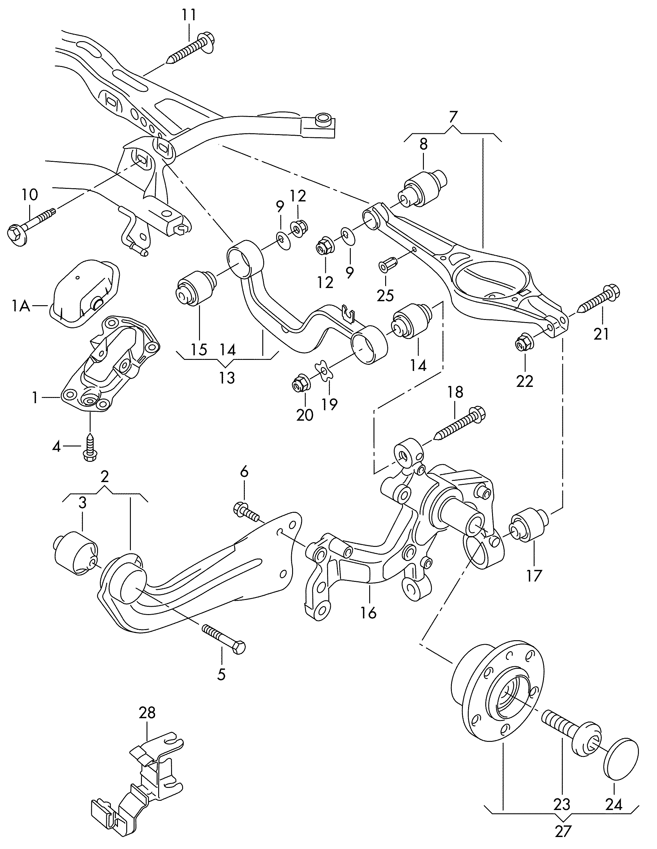 VAG 1K0 505 435 AE - Fuso a snodo, Sospensione ruota autozon.pro