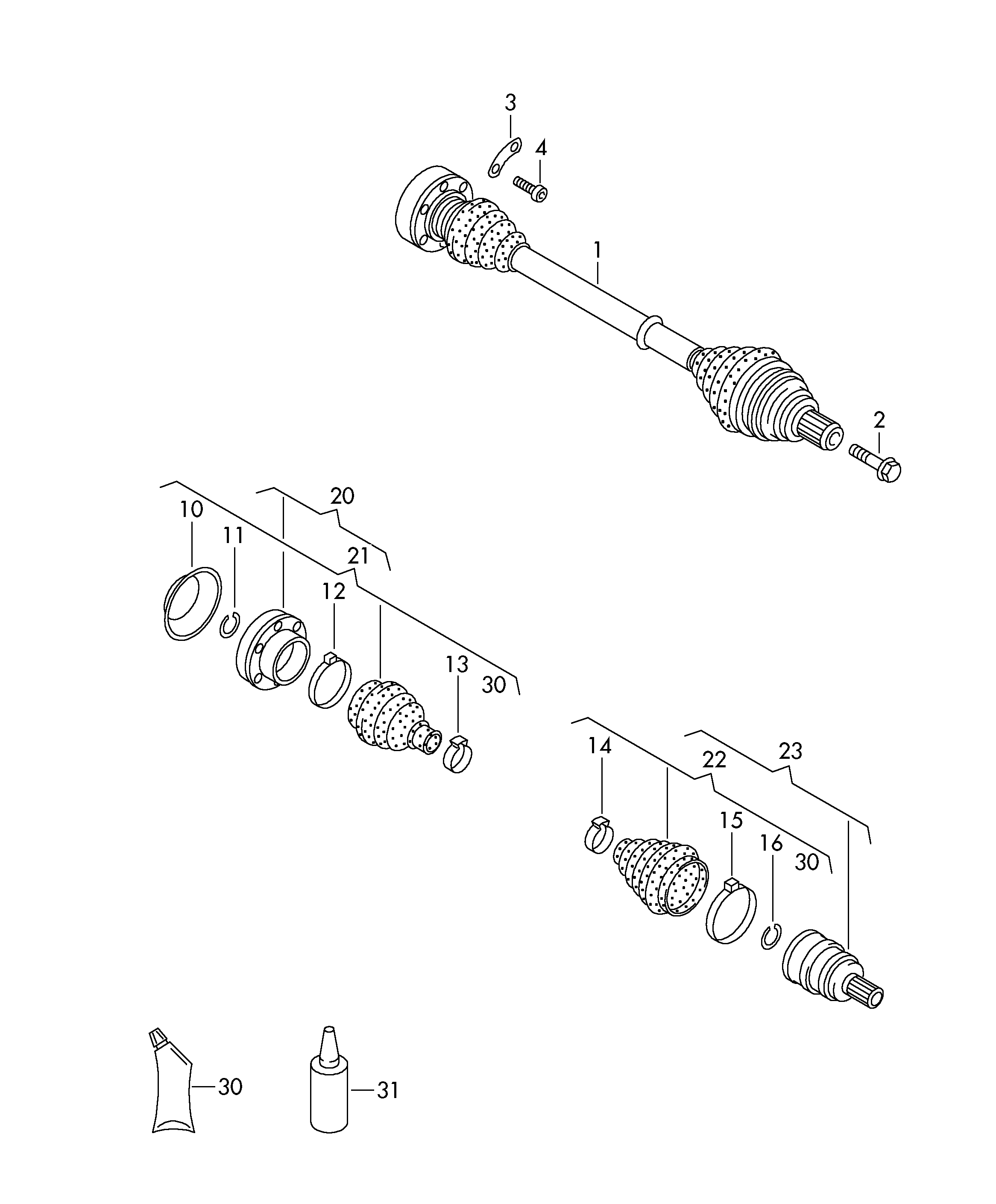 VW 2K0 407 271 G - Albero motore / Semiasse autozon.pro