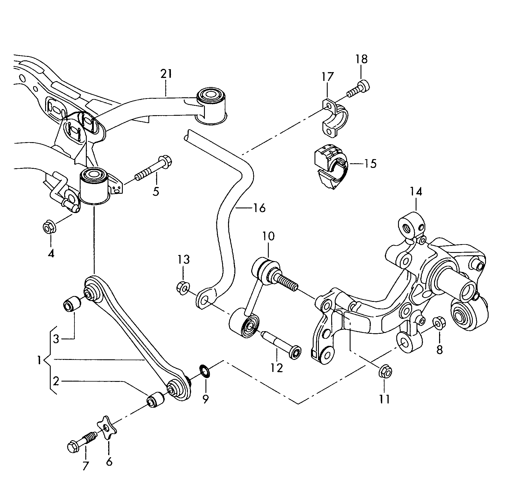 VAG 7N0 501 529 - Asta / Puntone, Stabilizzatore autozon.pro