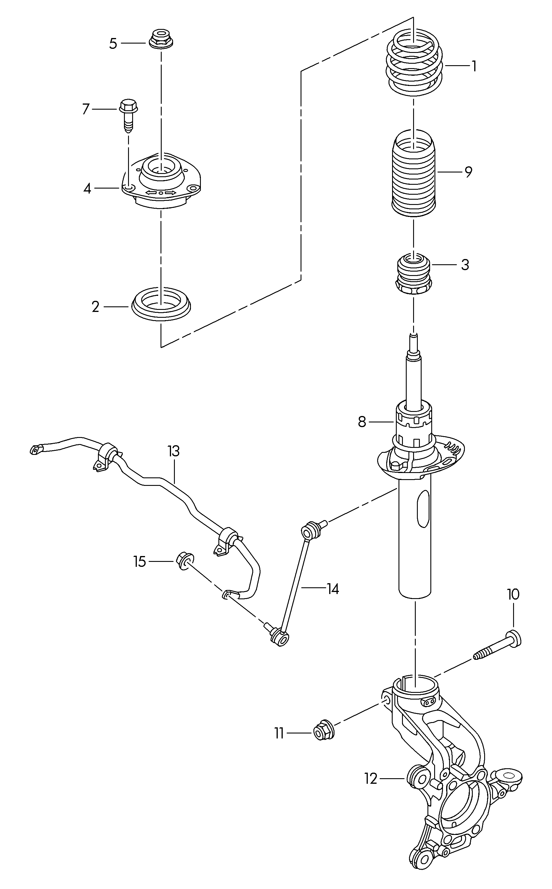 AUDI 5C0 413 031 BE - Ammortizzatore autozon.pro