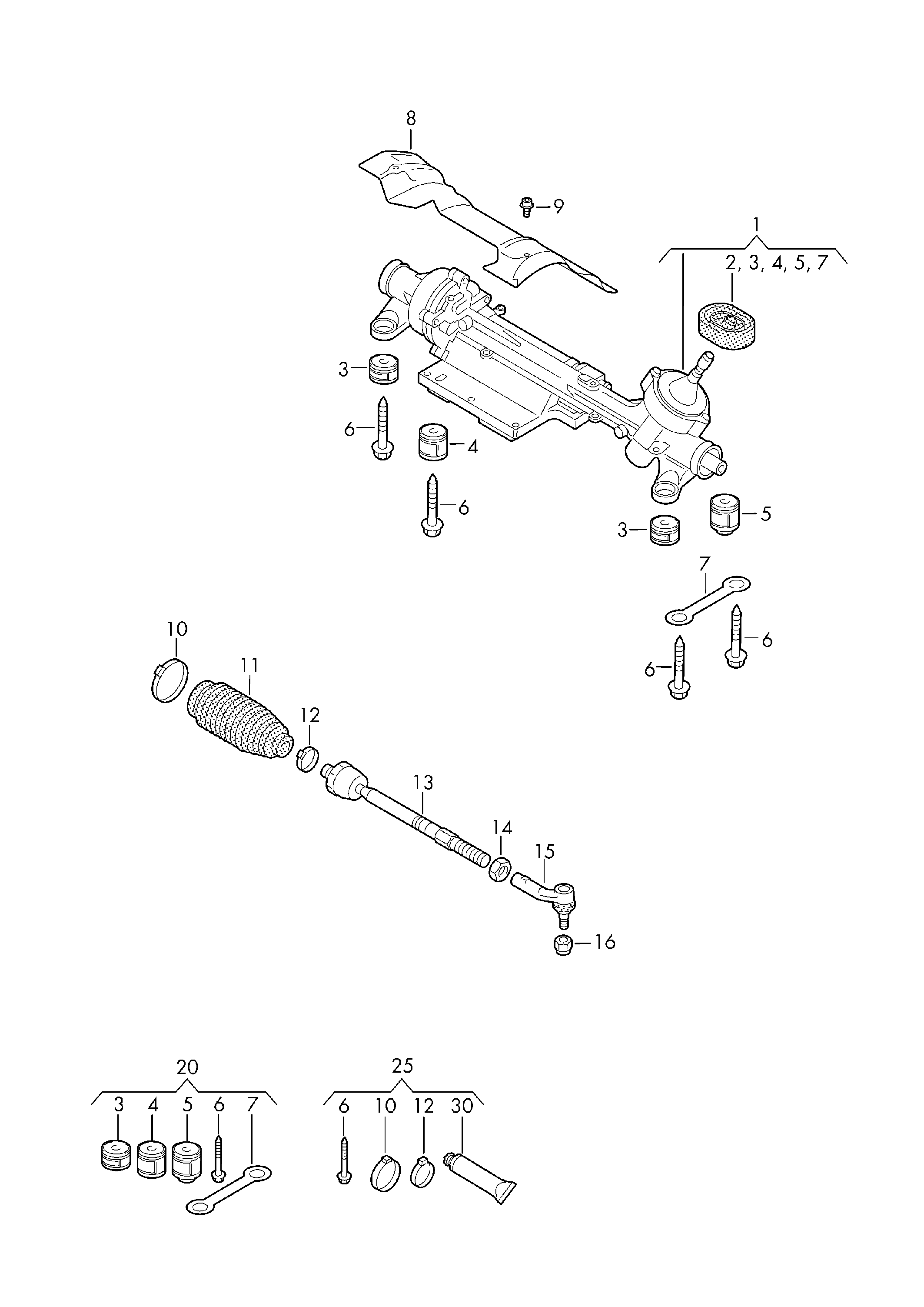 VAG 1K0423831B - Soffietto, Sterzo autozon.pro