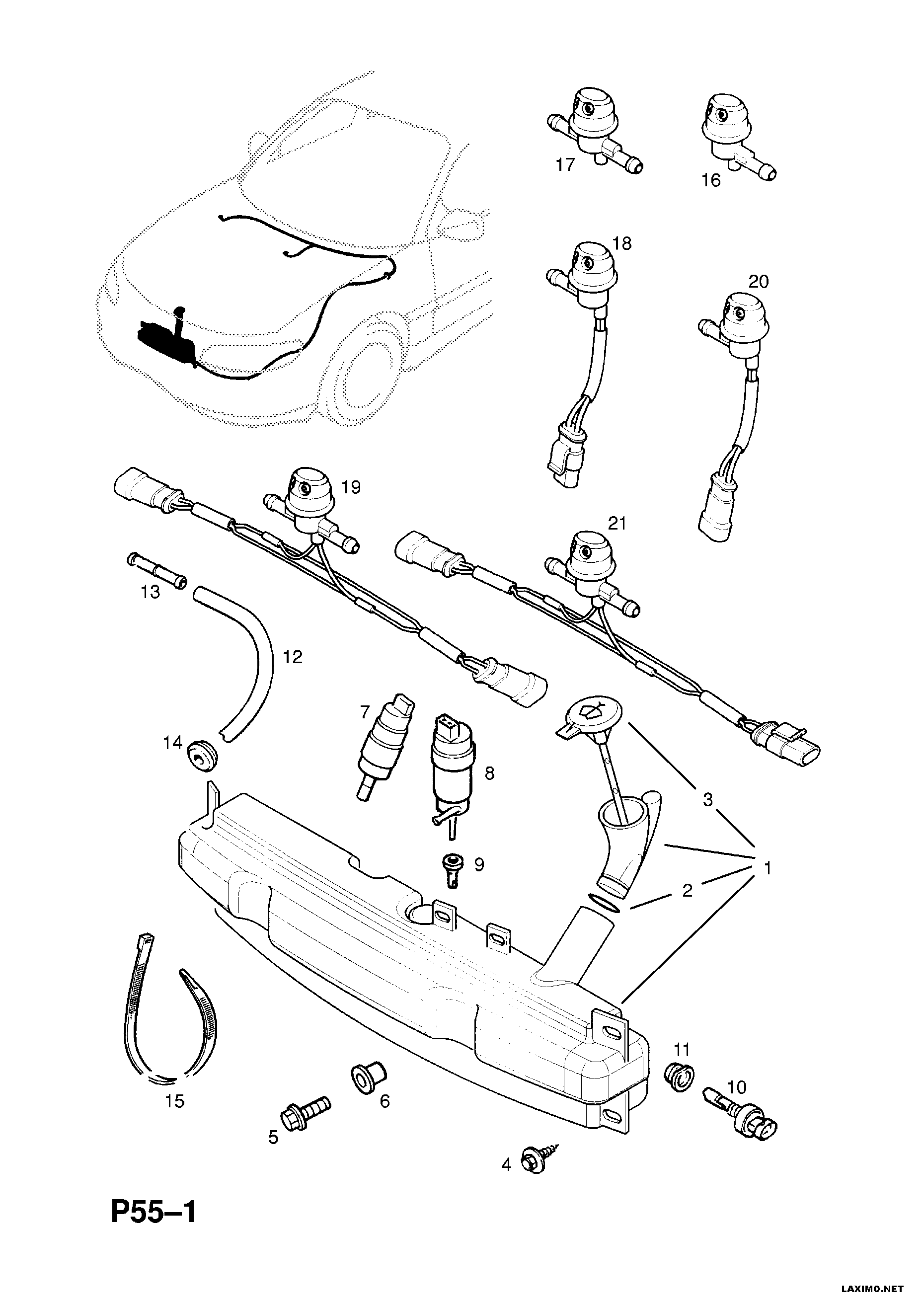 Vauxhall 14 50 184 - Pompa acqua lavaggio, Pulizia cristalli autozon.pro