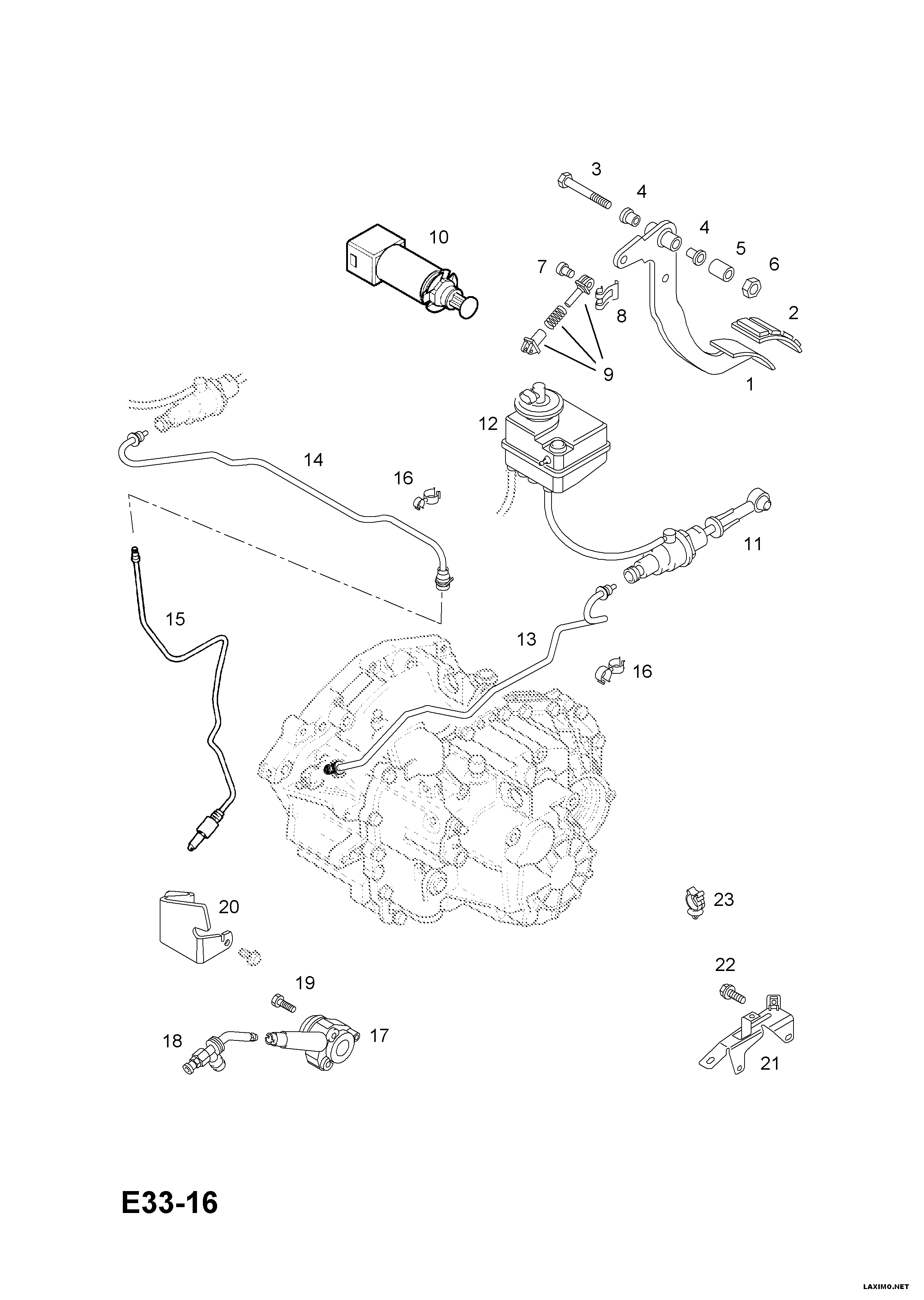 Opel 44 52 962 - Dispositivo disinnesto centrale, Frizione autozon.pro